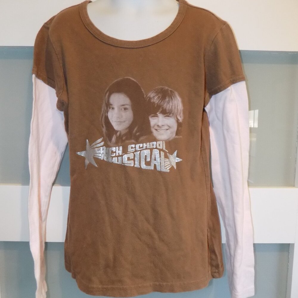 Disney High School Musical Brown Shirt Size Medium Girl's